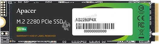 Накопитель SSD Apacer 1Tb, M.2 2280 AS2280P4X, PCIe 3.0 x4, NVMe, R/W 2100/1700