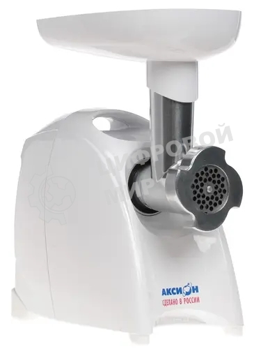 Мясорубка электрическая Аксион М41.04 белый, 1700 Вт, 2.0 кг/мин, реверс, защита от перегрузки, насадки - 4