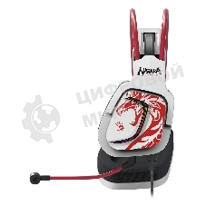 Гарнитура Bloody G575 Naraka белый/красный, проводная, подсветка