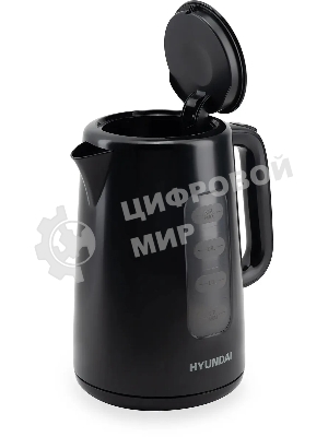 Чайник электрический Hyundai HYK-P2501 2.5л. 2200Вт черный (корпус: пластик)