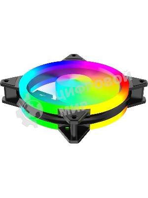 Вентилятор для корпуса Bloody BD-CF120ARGb4 ARGb черный, 120 мм, 1600 об/мин, 26 дБ, 4 pin