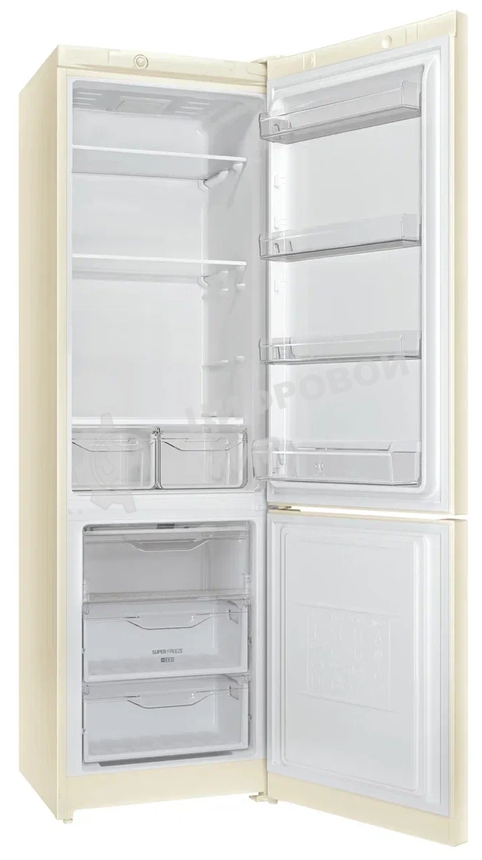Холодильник Indesit DS 3200 E бежевый двухкамерный 252/87л морозилка снизу