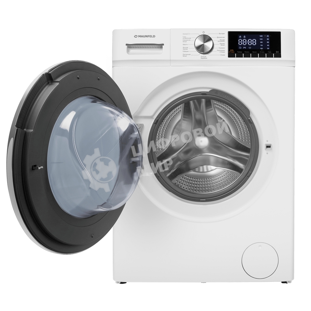 Стиральная машина Maunfeld MFWM127IWH02 белая, загрузка фронтальная 7кг, 1200 об/мин., класс: A+++