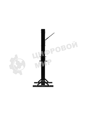 Пресс гидравлический Matrix 20 т, 640 х 540х 1500 мм (комплект из 2 частей)