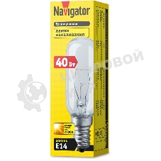 Лампа накаливания Navigator NI-T25L-40-230-E14-CL