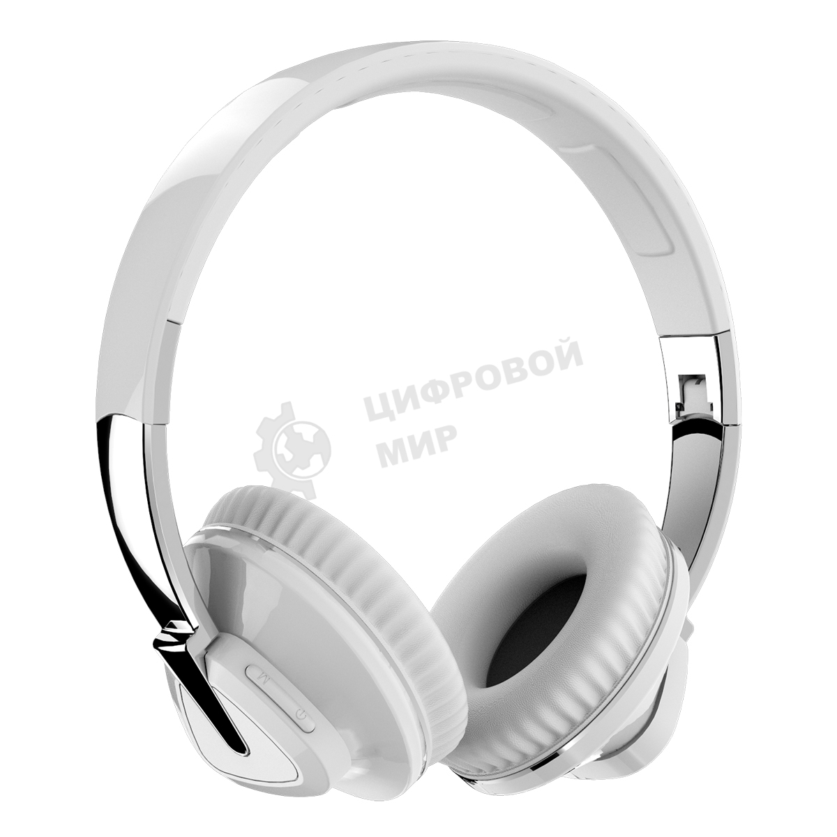 Беспроводные/проводные наушники More Choice HW33 белый, накладные, Bluetooth + проводной, до 10 ч