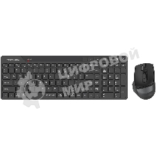 Комплект клавиатура+мышь A4Tech FStyler FB2800C Air2 беспроводной, USB + Bluetooth, 2000 DPI, черный/серый