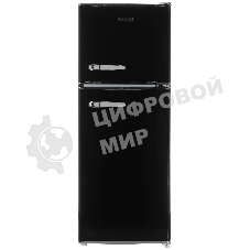 Холодильник Ascoli ARDFRB120 черный двухкамерный 84/36л морозилка сверху