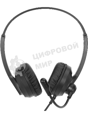 Гарнитура Oklick HS-M500 чёрный, проводная, USB