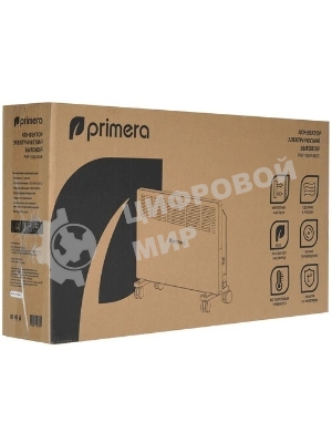 Конвектор электрический Primera Ram PHP-1508-MXR, белый, 1500 Вт, 20 м2, термостат