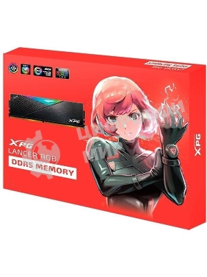 Оперативная память XPG Lancer, DDR5, 32Gb (2x16Gb), 6400MHz, CL32, DIMM, с радиаторами, RGB, черный