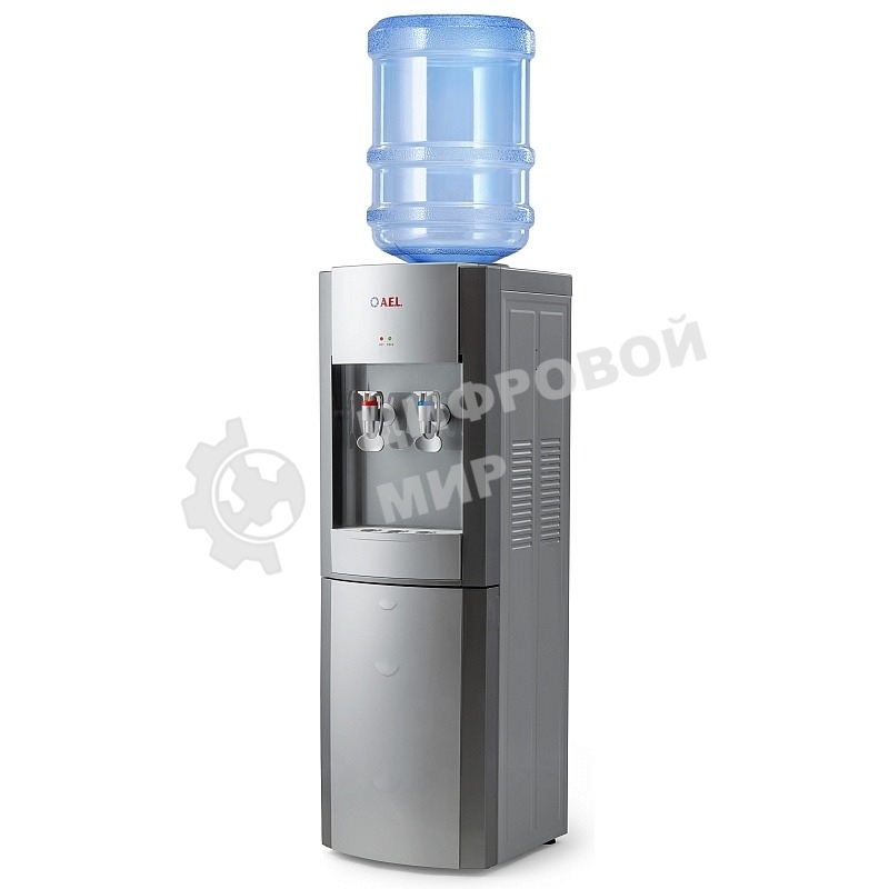 Кулер для воды AEL LD-AEL-28, верхняя загрузка, нагрев 90 °С, охлаждение 15 °С, серебристый/серый