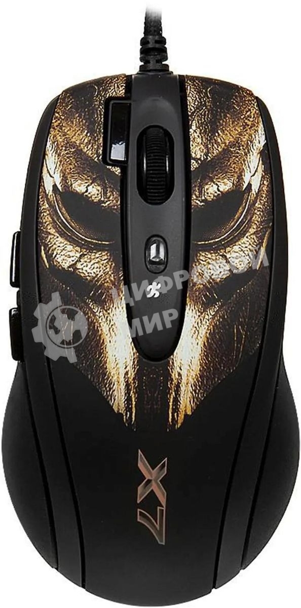 Мышь проводная A4Tech XL-750BH черный, 3600 dpi, USB, кнопки - 7