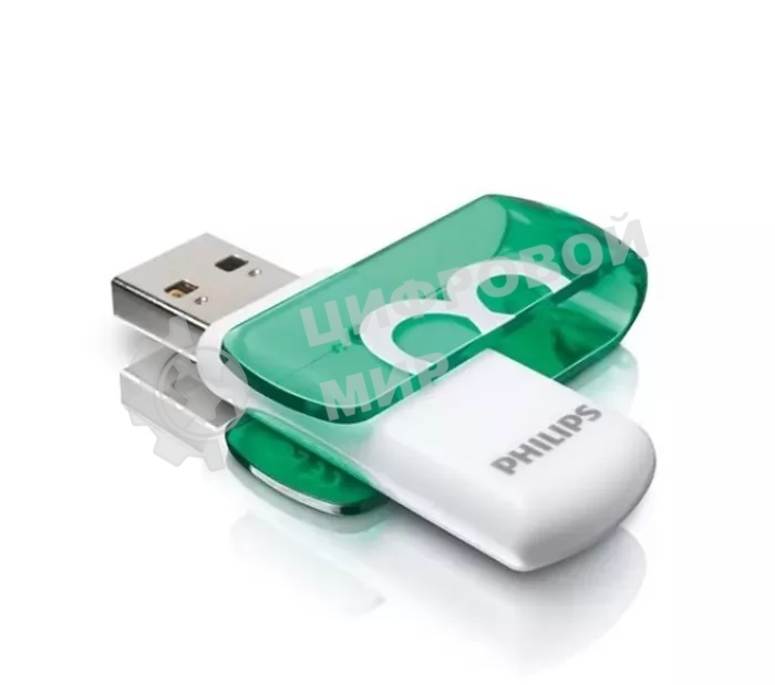 Флешка USB R/W 8Gb PHILIPS VIVID2.0 8Gb, USB 2.0