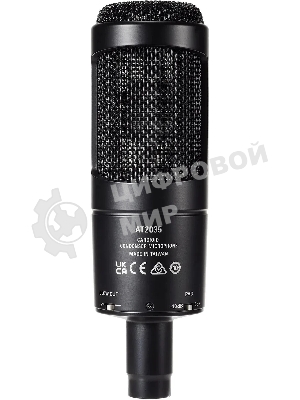 Микрофон проводной Audio-Technica AT2035 черный/черный
