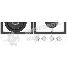 Газовая варочная поверхность Hotpoint HGS 62F/WH, 4 конфорки, закаленное стекло, 9500 Вт