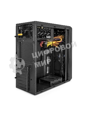 Компьютерный корпус Miditower ExeGate XP-332UC-UNS350 (ATX, БП UNS350 с вент. 12см, 2хUSB 3.0/1хTypeC, аудио, черный)