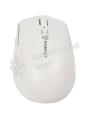 Мышь беспроводная Raskat M007WB белый, 2400 dpi, радиоканал, Bluetooth, USB, кнопки - 6