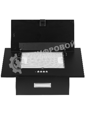 Вытяжка наклонная Elikor Коралл 60П-430-К3Д чёрный, 60 см, 430 м³/ч, 35 дБ