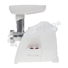 Мясорубка электрическая Аксион М41.03 белый, 1700 Вт, 2.0 кг/мин, реверс, защита от перегрузки, насадки - 8