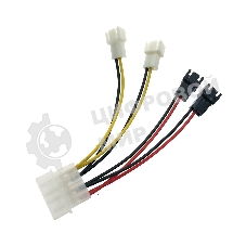 Переходник питания для вентилятора 4pin на 4х3pin Espada E4PINm-4X3pINm
