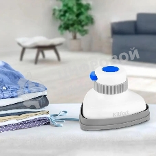 Отпариватель Kitfort КТ-9131-3 белый/синий, 800 Вт, 12 г/мин, 50 мл