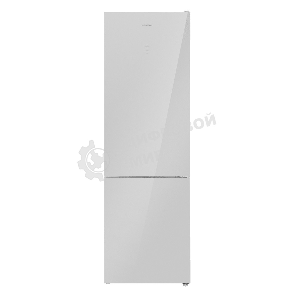 Холодильник Maunfeld MFF200NFS серый двухкамерный 240/100л морозилка снизу, No Frost