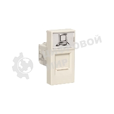 Розетка компьютерная RJ45 EKF PROxima, категории 5e (ширина 1 модуль) E1MK015E-135-10
