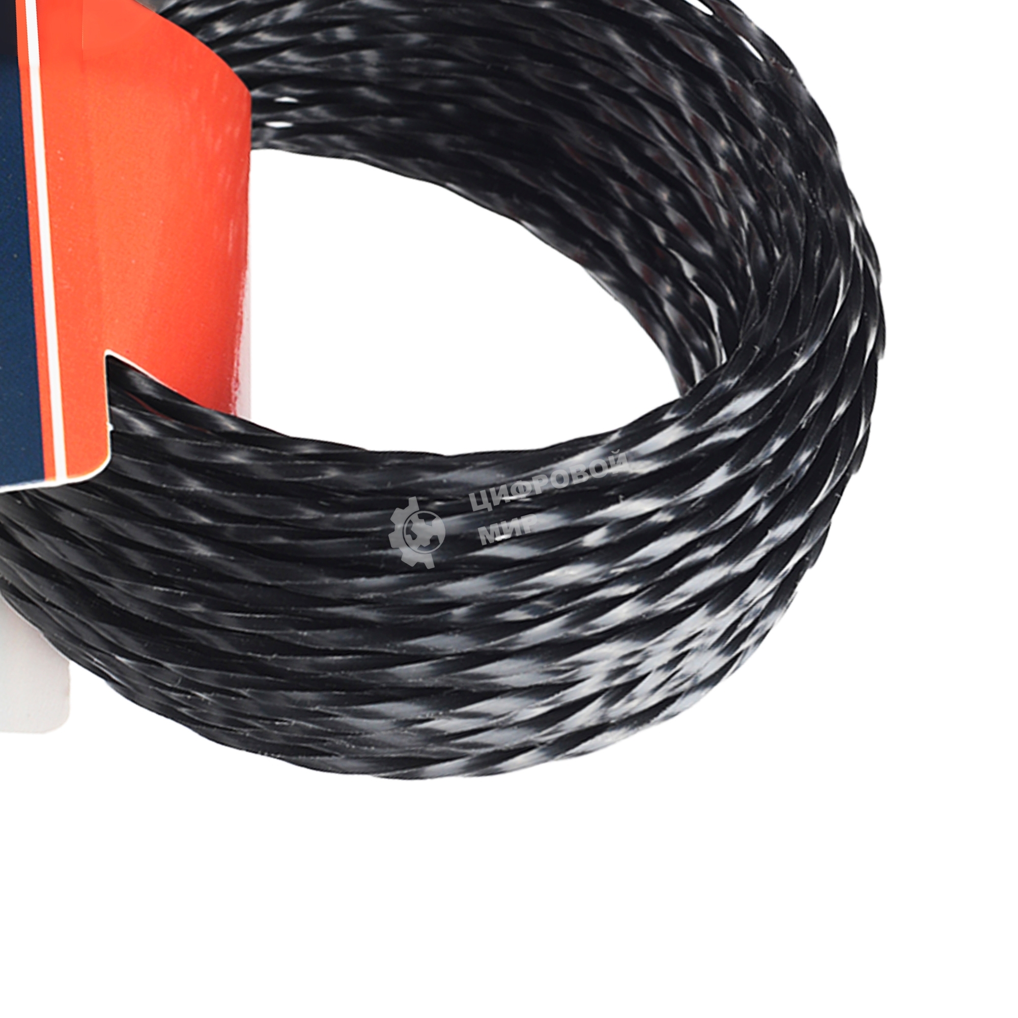 Леска PATRIOT D 2,0 мм L 12 м (скрученный квадрат, черный) 200-12-5, картонный подвес