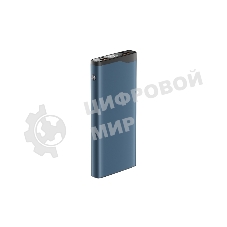 Портативный аккумулятор OLMIO QL-10, 10000mAh, 22.5W, QuickCharge3.0/PowerDelivery, LCD, голубой