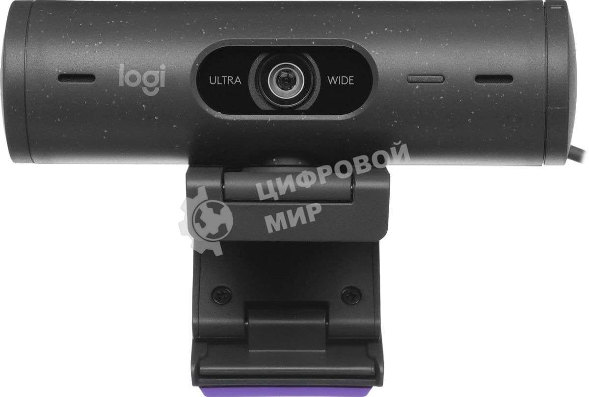 Веб-камера Logitech Brio 500 1920x1080, 30 кадр/с, USB Type-C, микрофон (2 шт, шумоподавление), автоматическая фокусировка, автоосвещение, универсальное крепление
