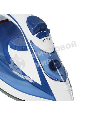 Утюг Atlanta ATH-5545 синий/белый, 2200 Вт, 32 г/мин, 85 г/мин, 300 мл