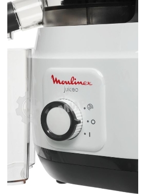 Соковыжималка Moulinex ZU150110 белый/черный, шнековая вертикальная, 150 Вт, 800 мл, электронное, реверс