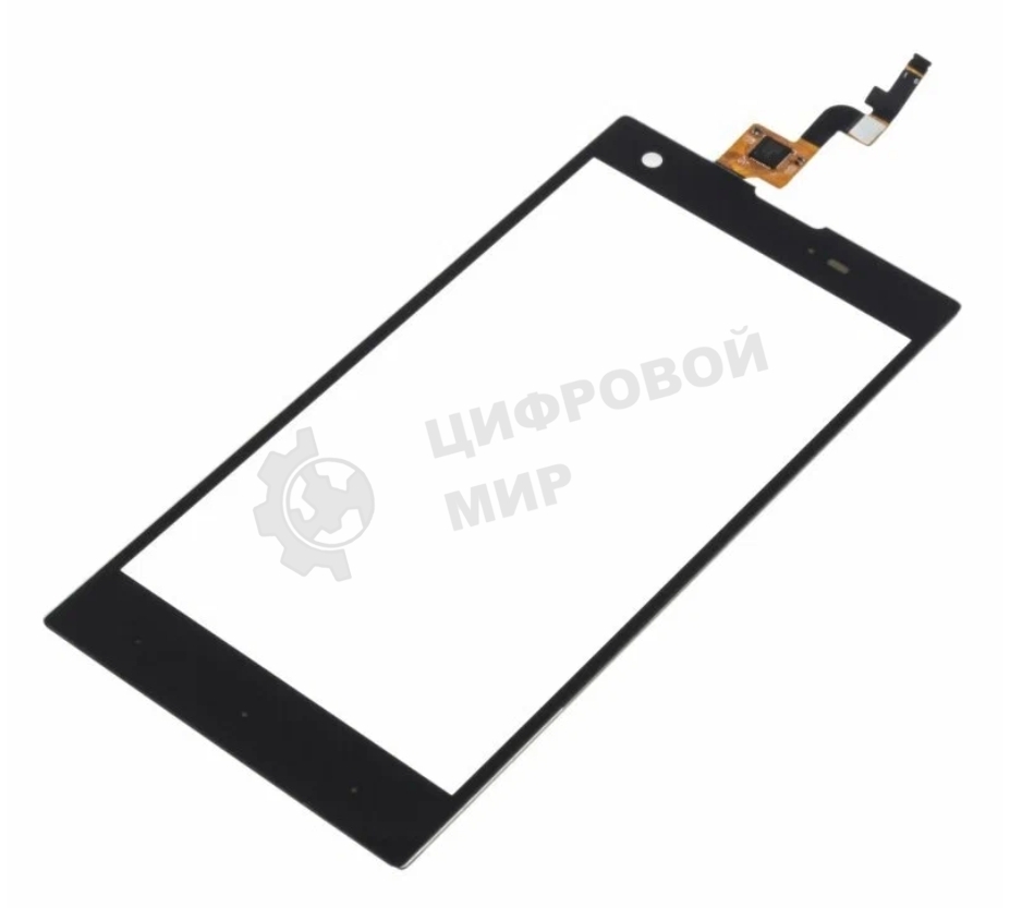 Сенсорное стекло (тачскрин) для Fly IQ4511 Tornado One Octa, черное