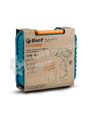 Дрель-шуруповерт Bort BAB-16U, 16,8 В, 2 Ач, 70 Нм, бесщеточный, ударная