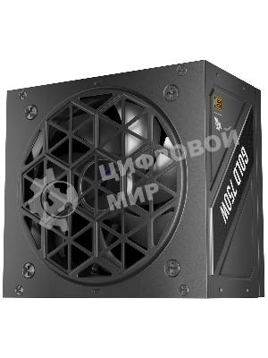 Блок питания 1STPLAYER NGDP Gold 750W, 750Вт, 80 PLUS Gold, 120мм, модульный, черный