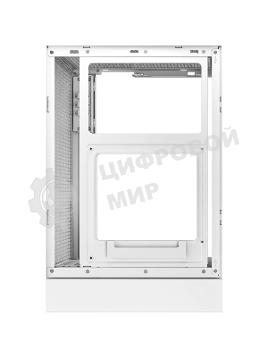 Компьютерный корпус Deepcool CH170 DIGITAL белый без БП mATX 1x120мм 1xUSB 2.0 1xUSB 3.0 audio bott PSU