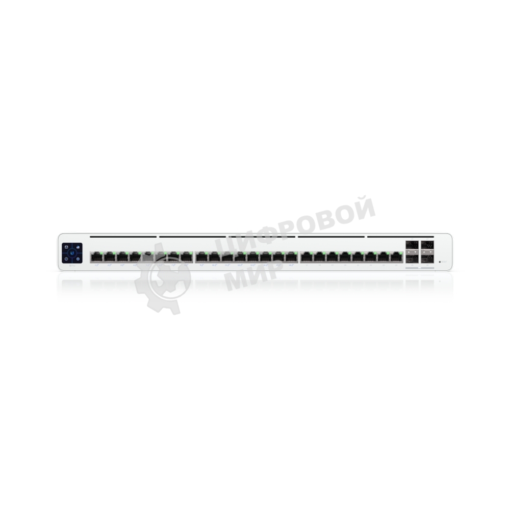 Коммутатор Ubiquiti UISP Switch Pro PoE-коммутатор, 24х 1G RJ45, 4х 10G SFP+, раздача 220 Вт