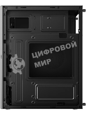 Компьютерный корпус CBR mATX Minitower V863, без БП, 1хUSB 3.0 Type C, 1хUSB 3.0, 1хUSB 2.0, HD Audio+Mic, черный PCC-MATX-V863-WPSU