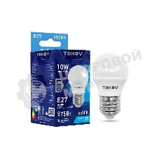 Лампа светодиодная TOKOV ELECTRIC 10Вт G45 6500К Е27 176-264В
