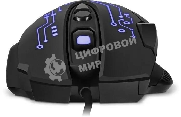Мышь проводная SVEN RX-G715 черный, 3200 dpi, USB, кнопки - 8