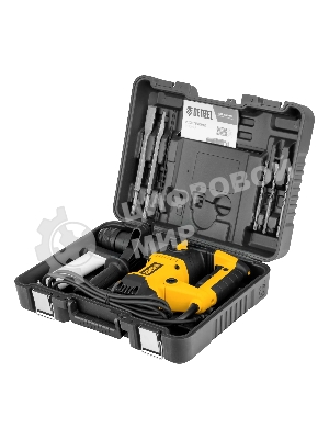 Перфоратор Denzel RHVB-1250-32, SDS-plus, 1250 Вт, 5,5 Дж, от сети