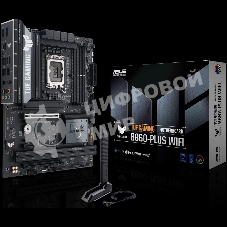 Материнская плата ASUS TUF GAMING B860-PLUS WIFI, LGA 1851, Intel B860, 4xDDR5, 4xSATA, 3xM.2, 1xPCIe 5.0 x16, 1xPCIe 4.0 x16, 1xDP, 1xHDMI, 1x 2.5Gb LAN, 1xUSB 20Gbps, 2xUSB 10Gbps, 3xUSB 5Gbps, 2xUSB 2.0, 5x3.5 мм, 7.1, ATX