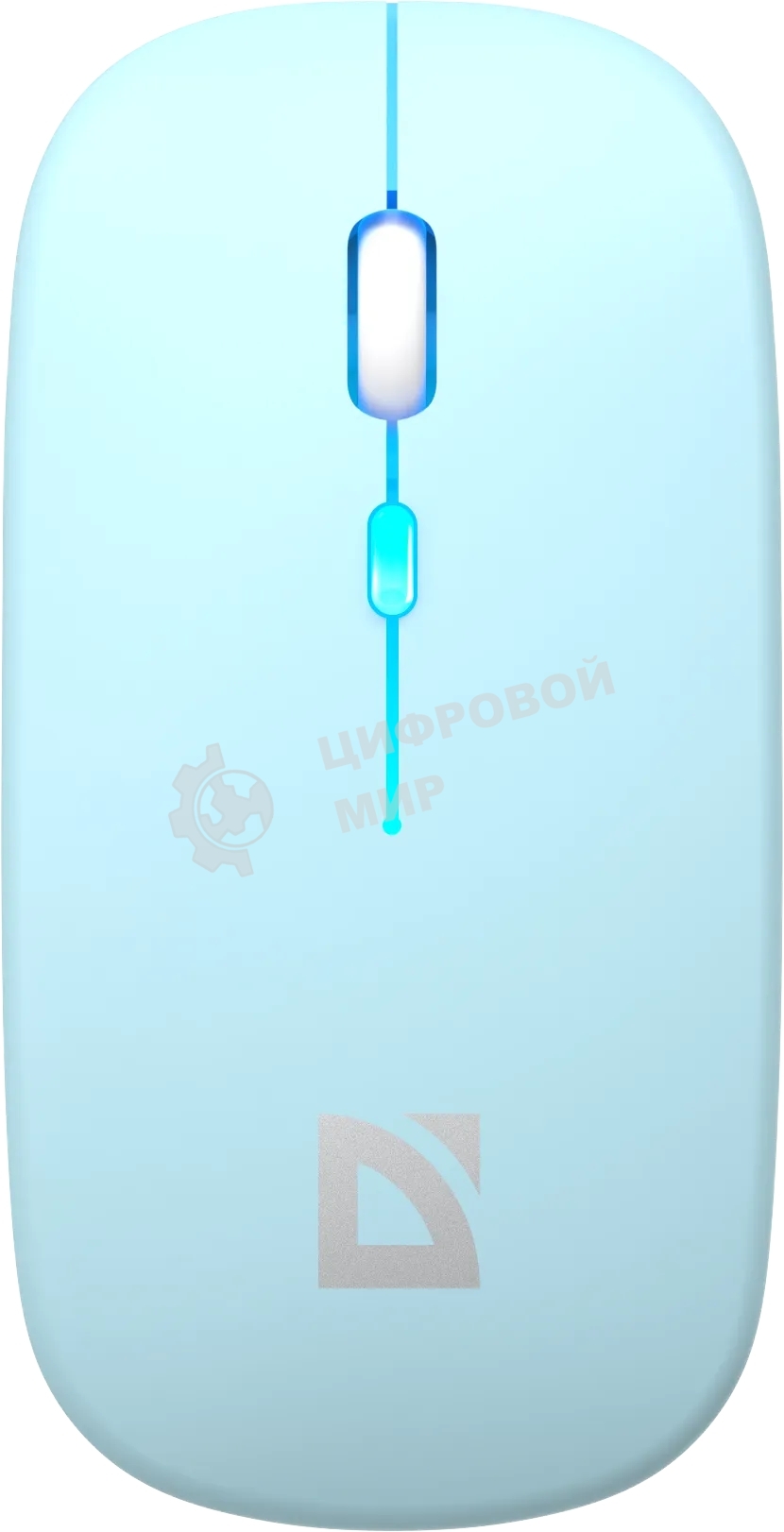 Мышь беспроводная Defender Coda MB-261 голубой, 1600 dpi, радиоканал, Bluetooth, USB, кнопки - 4