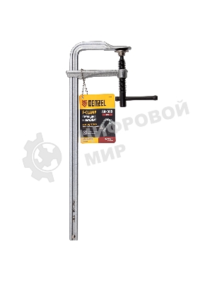 Струбцина Denzel F-образная, 80x300 мм, кованая