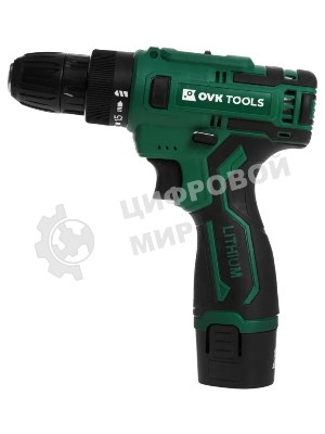 Дрель-шуруповерт Ovk Tools OTCS3AA-12V-1.5A, 12 В, 1,5 Ач, 26 Нм, щеточный