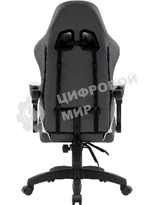 Кресло Defender Fortune серый, экокожа, 120 кг