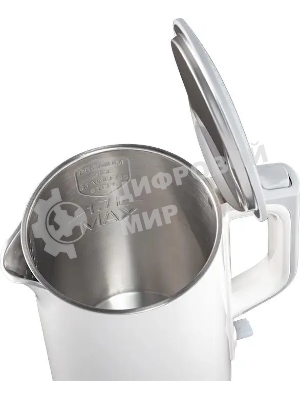 Чайник электрический Panasonic NC-CWK50 1.7 л, 1500 Вт, белый корпус: нерж.сталь/пластик