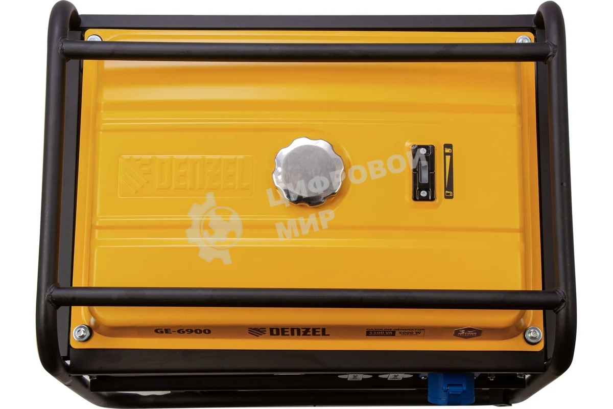 Электрогенератор бензиновый Denzel GE 6900, 5.5 кВт, 97 дБ, 77 кг