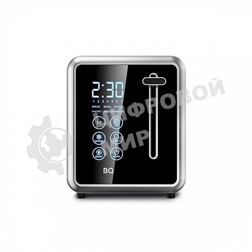Тостер BQ T4002, 850 Вт, 7 степеней поджаривания, стальной/черный